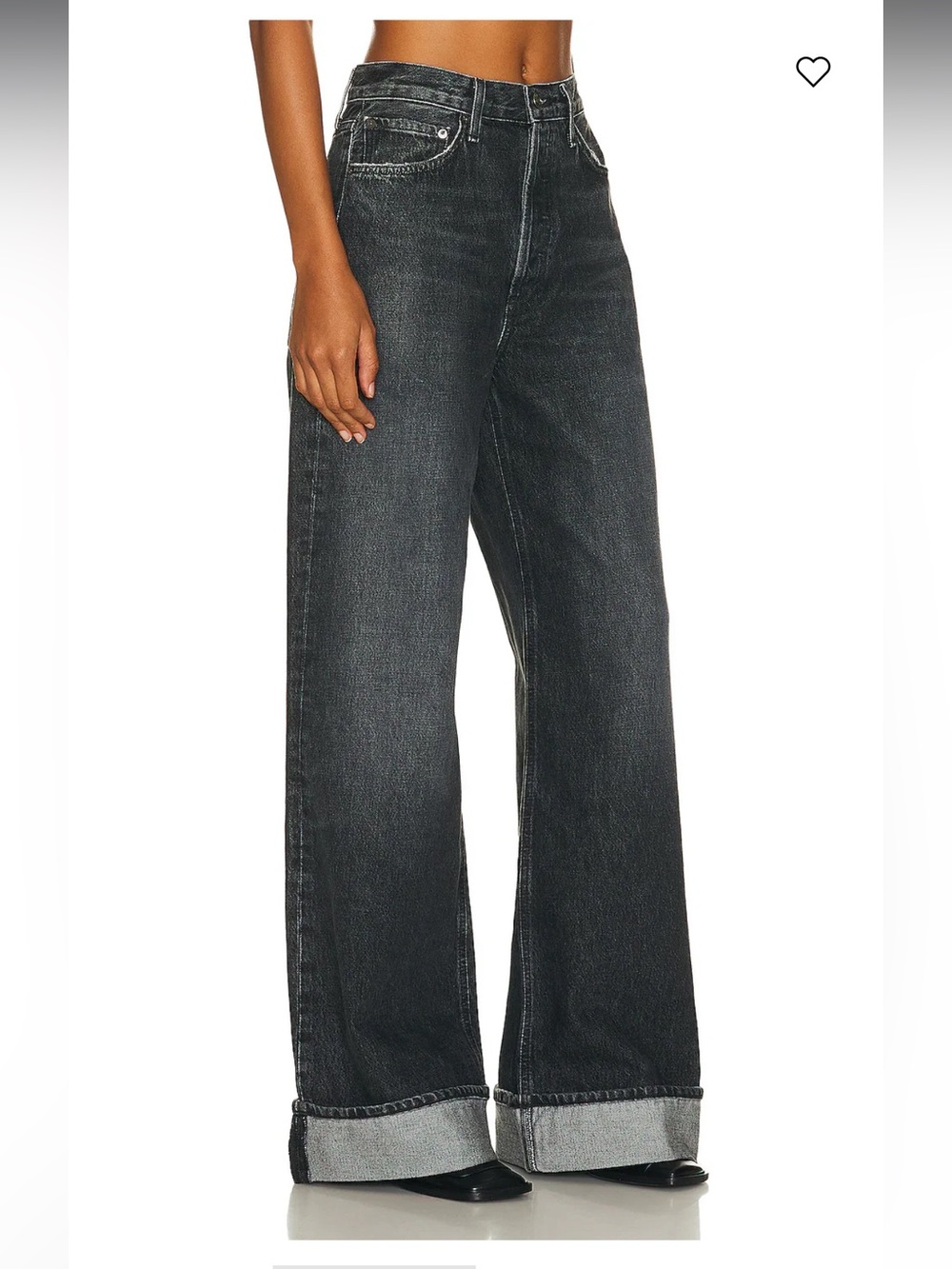 Agolde Dame High Rise Wide Leg Jean Ditch 28